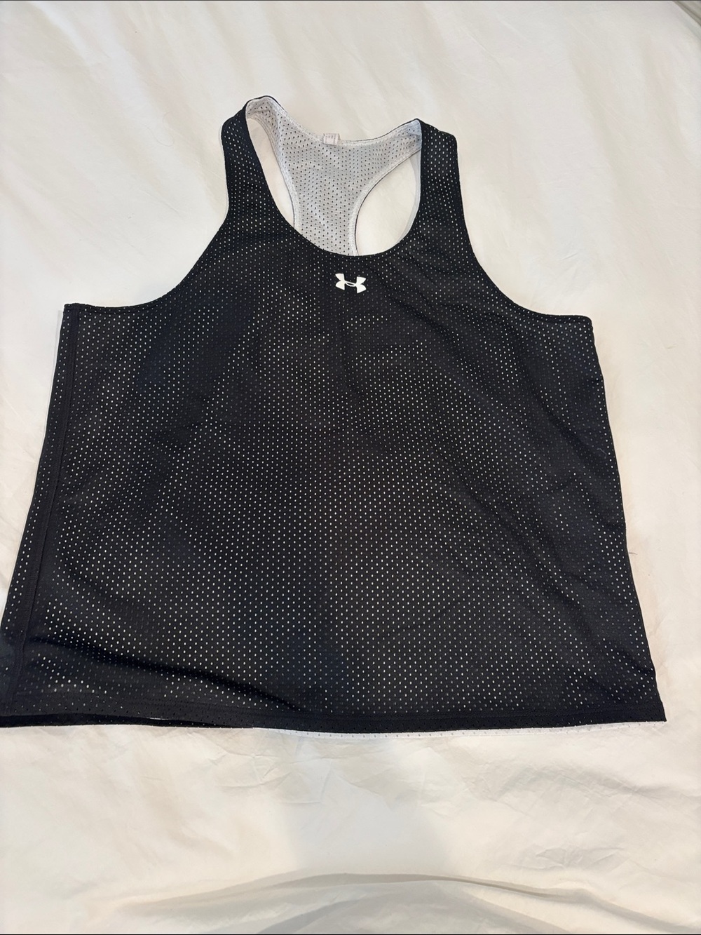 Under Armour Black Mesh Racerback Athletic Tank